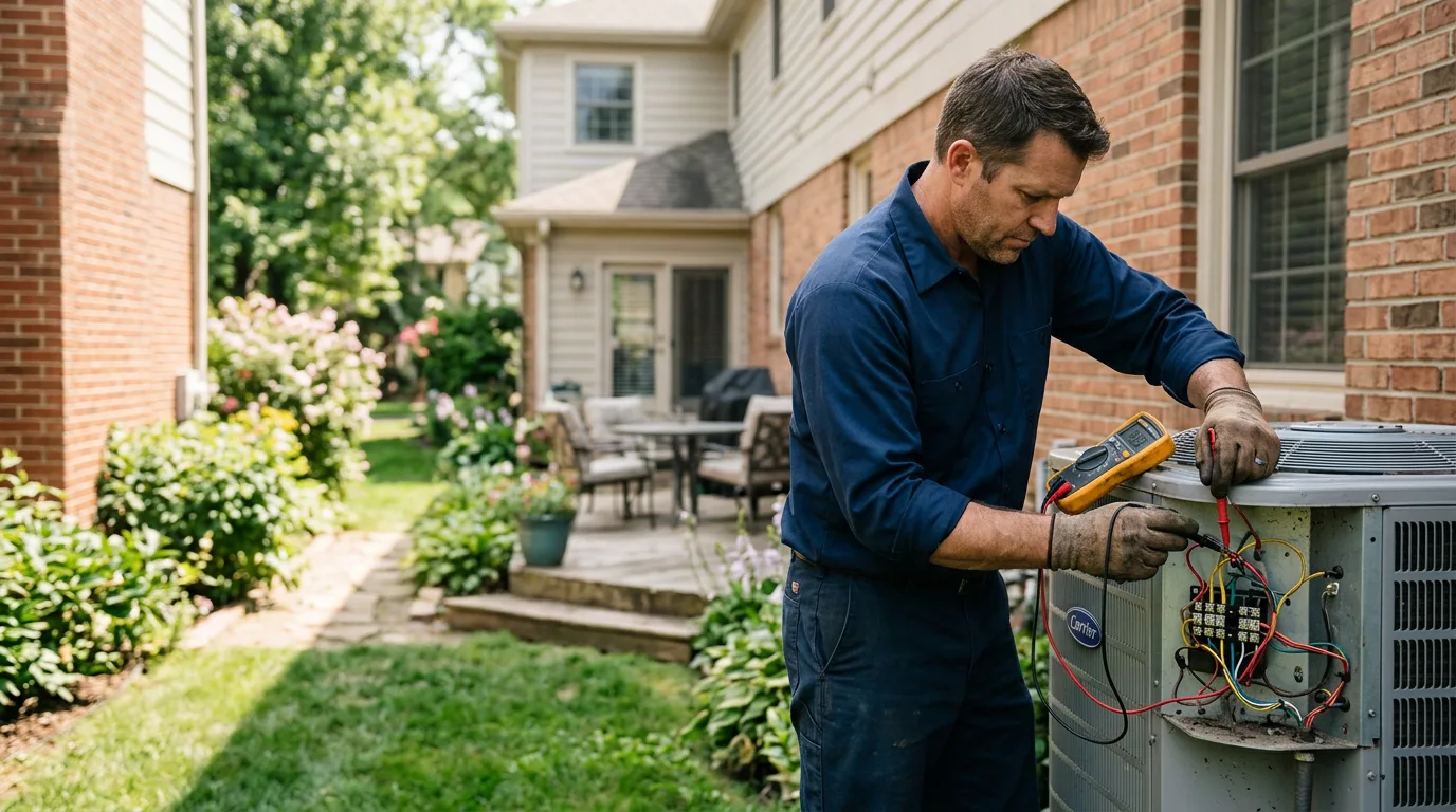 HVAC technician working near Buncombe, IL